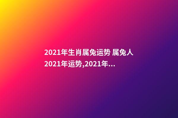2021年生肖属兔运势 属兔人2021年运势,2021年生肖兔运势解析-第1张-观点-玄机派